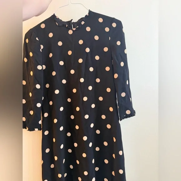 kate spade black polka dot dress, size 4 / small - Picture 4 of 7